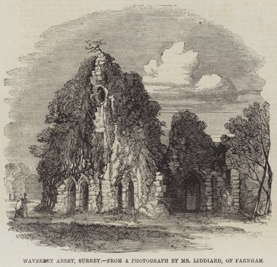 Waverley Abbey, Surrey (gravering) av English School