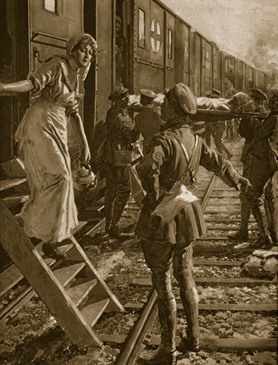 Wayside Calvary i Frankrike, 1914-19 av English School