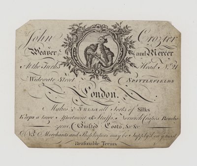 Weaver and Mercer, John Crozier, byttekort av English School