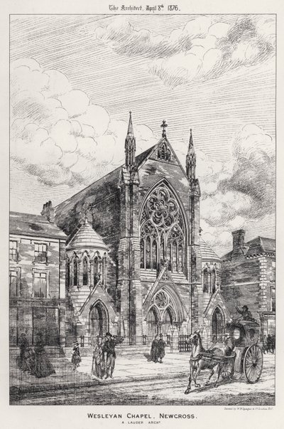 Wesleyan Chapel, Newcross (gravering) av English School
