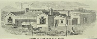 West End und Crystal Palace Bahnhof, Queenstown Road von English School