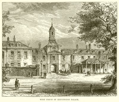 Vestfronten til Kensington Palace av English School