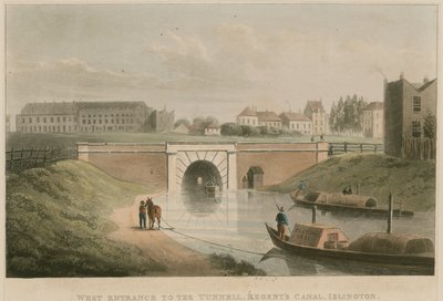 Vestinngang til tunnelen, Regents Canal, Islington, London av English School