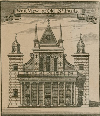 Vestutsikt over Old St Paul