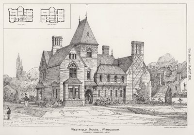 Westfield House, Wimbledon (gravering) av English School