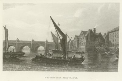 Westminster Bridge, 1745 av English School