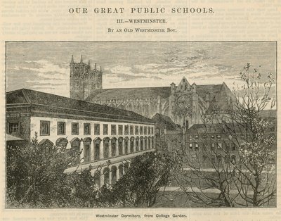 Westminster Dormitory, fra College Garden av English School