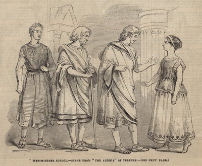 Westminster School - scene fra The Andria of Terence av English School