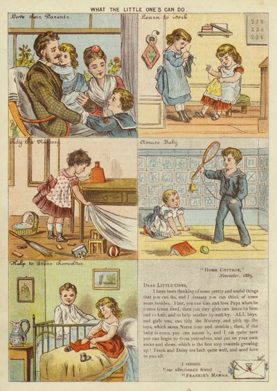 Hva de små kan gjøre (chromolitho) av English School