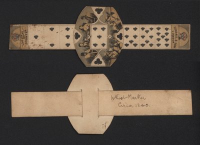 Whist counter, c1840 (farget gravering) av English School