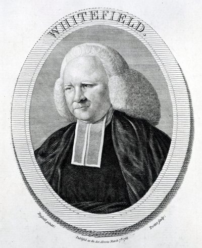 Whitefield, gravert av Trotter etter Russell, 1783 av English School