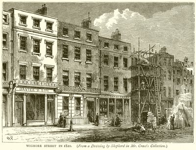 Wigmore Street i 1820 av English School