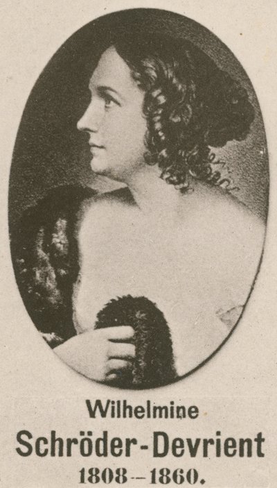 Wilhelmine Schroder-Devrient (gravyr) av English School
