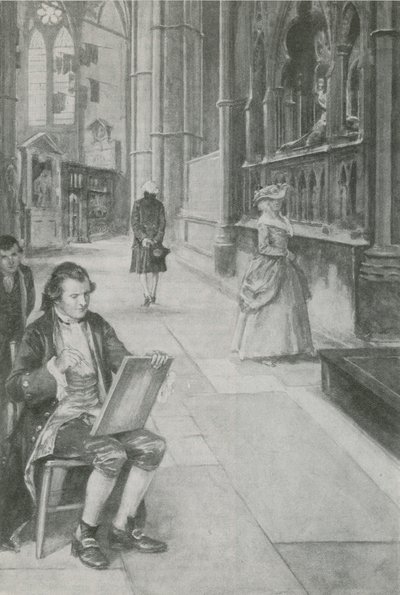 William Blake lærer å tegne bilder av English School
