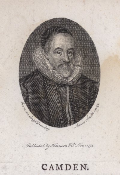 William Camden , engelsk antikvar, historiker og geograf (gravering) av English School