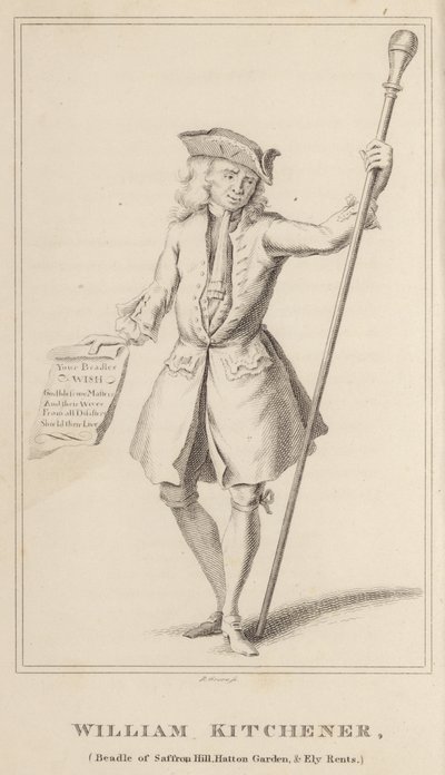 William Kitchener, Beadle of Saffron Hill, Hatton Garden og Ely Rents av English School