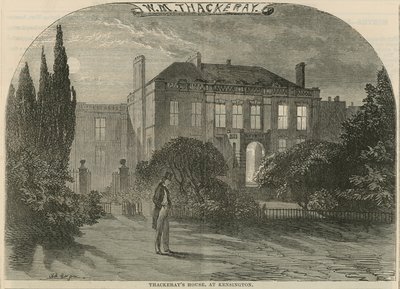 William Makepeace Thackerays hus i Kensington, London av English School