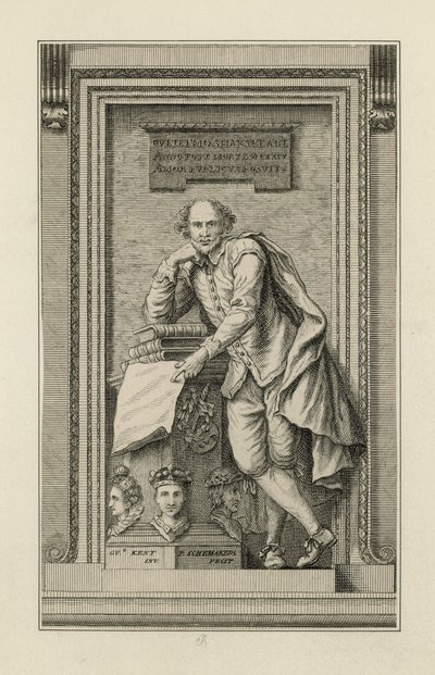 William Shakespeare-monumentet av English School