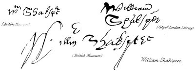 William Shakespeare av English School