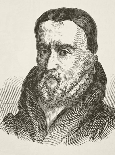 William Tyndale, fra 'The National and Domestic History of England' av William Hickman Smith Aubrey (1858-1916) utgitt London, ca. 1890 av English School