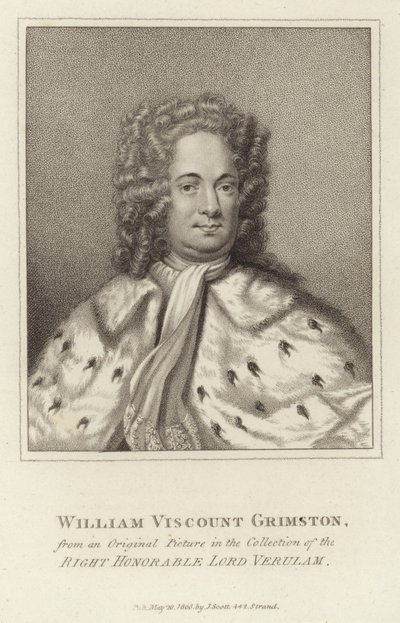 William Viscount Grimston av English School