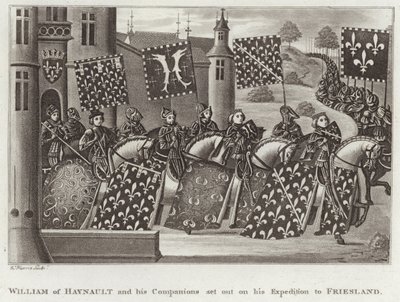 William av Haynault og hans følgesvenner la ut på sin ekspedisjon til Friesland av English School