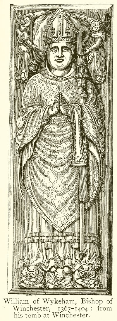 William av Wykeham, biskop av Winchester, 1367-1404 av English School