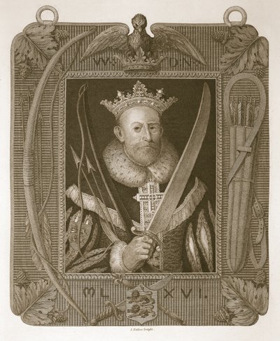 William den første, gravert av J. Fittler, illustrasjon fra David Humes The History of England, pub. av R. Bowyer, London, 1812 av English School