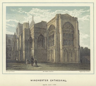 Winchester Cathedral, utsikt mot sørøst av English School