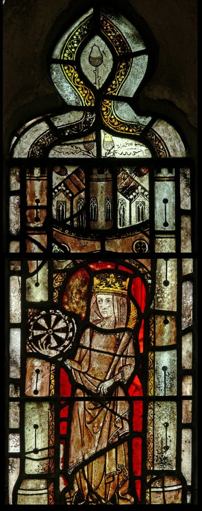 Window Ew som viser St Catherine av English School
