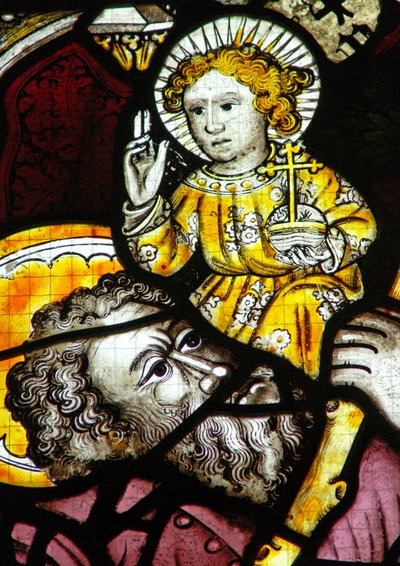 Window Ew som viser St Christopher av English School