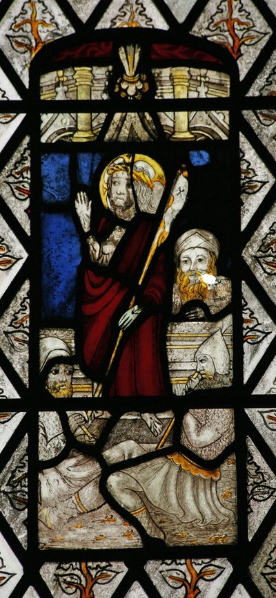 Fenster Sa mit Darstellung der Auferstehung von English School