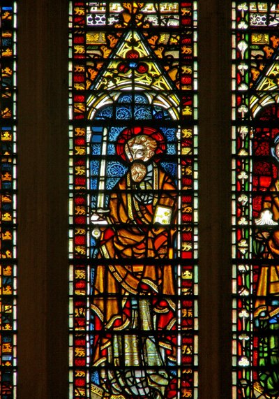 Fenster Ww, den heiligen Paulus darstellend? von English School