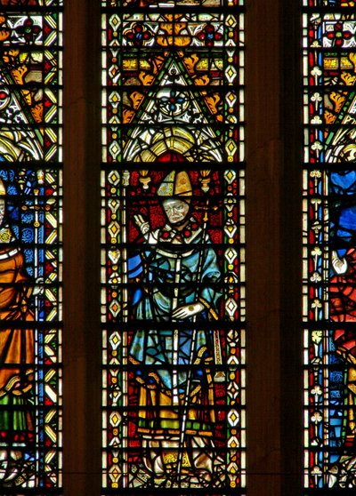 Window Ww som viser en erkebiskop av English School