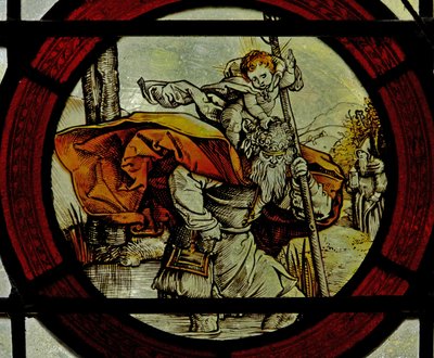 Vindu som viser St Christopher av English School