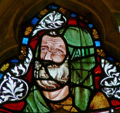 Fenster n-2 mit einem Patriarchen von English School