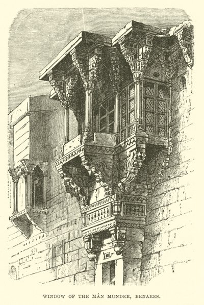 Window of the Man Munder, Benares av English School