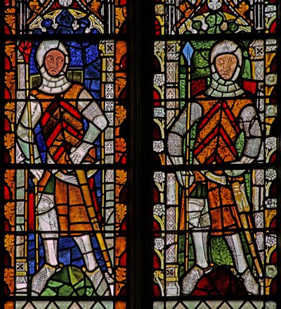 Vindu s4 som viser William Lord de la Zouche og Gilbert I de Clare av English School