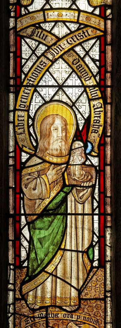 Vindu s5 som viser evangelisten: St. Matteus av English School