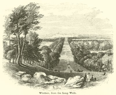 Windsor, fra Long Walk av English School