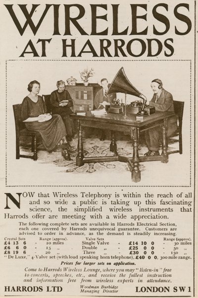 Trådløst hos Harrods av English School