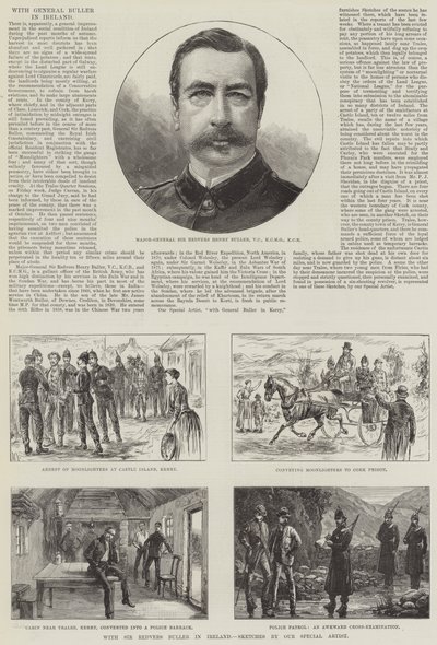 Med Sir Redvers Buller i Irland (gravering) av English School