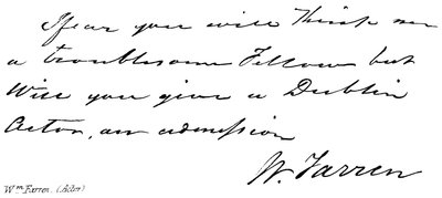 Wm Farren, (skuespiller) av English School