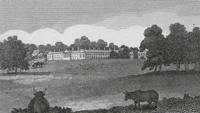 Woburn Abbey (gravering) av English School
