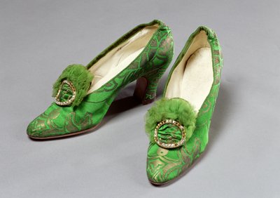 Damesko, 1920-tallet (silke og diamanter) av English School