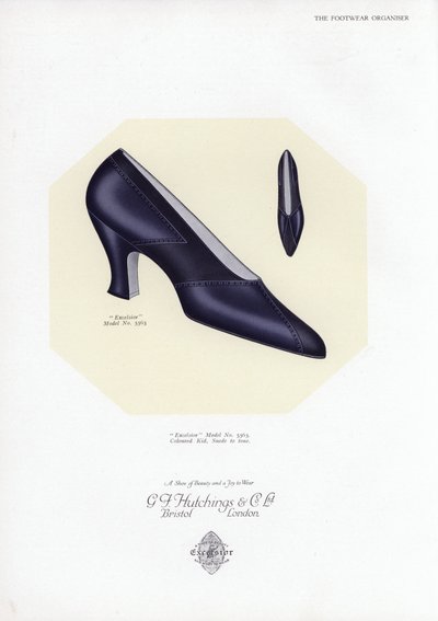 Skoreklame for kvinner, 1930-tallet av English School