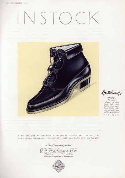 Damenschuhwerbung, 1930er Jahre von English School