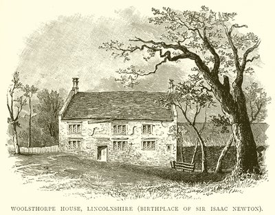 Woolsthorpe House, Lincolnshire (fødestedet til Sir Isaac Newton) av English School