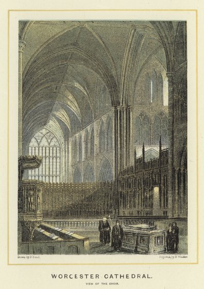 Worcester Cathedral, utsikt over koret av English School