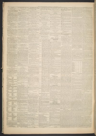 Worcestershire Chronicle, 20. september 1871 (avispapir) av English School